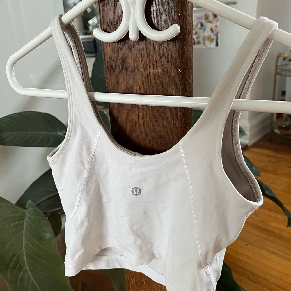 Lululemon Athletica White Tank Top